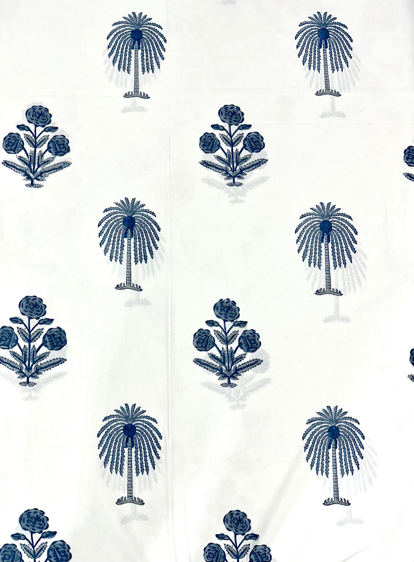 Varnika Hand Block Print Cotton Bedsheet with Reversible Pillow Covers