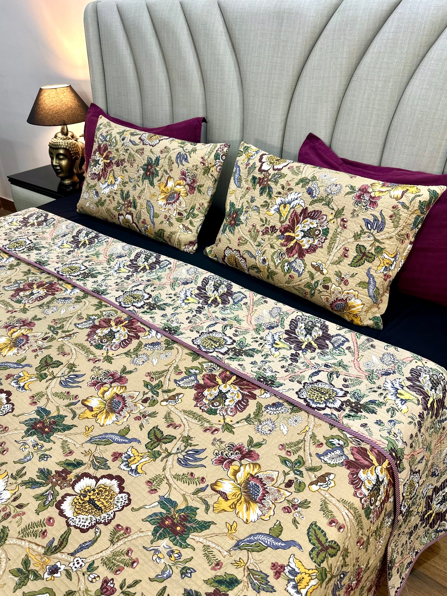 Azmat Cotton Quilted Bedspread (Reversible)