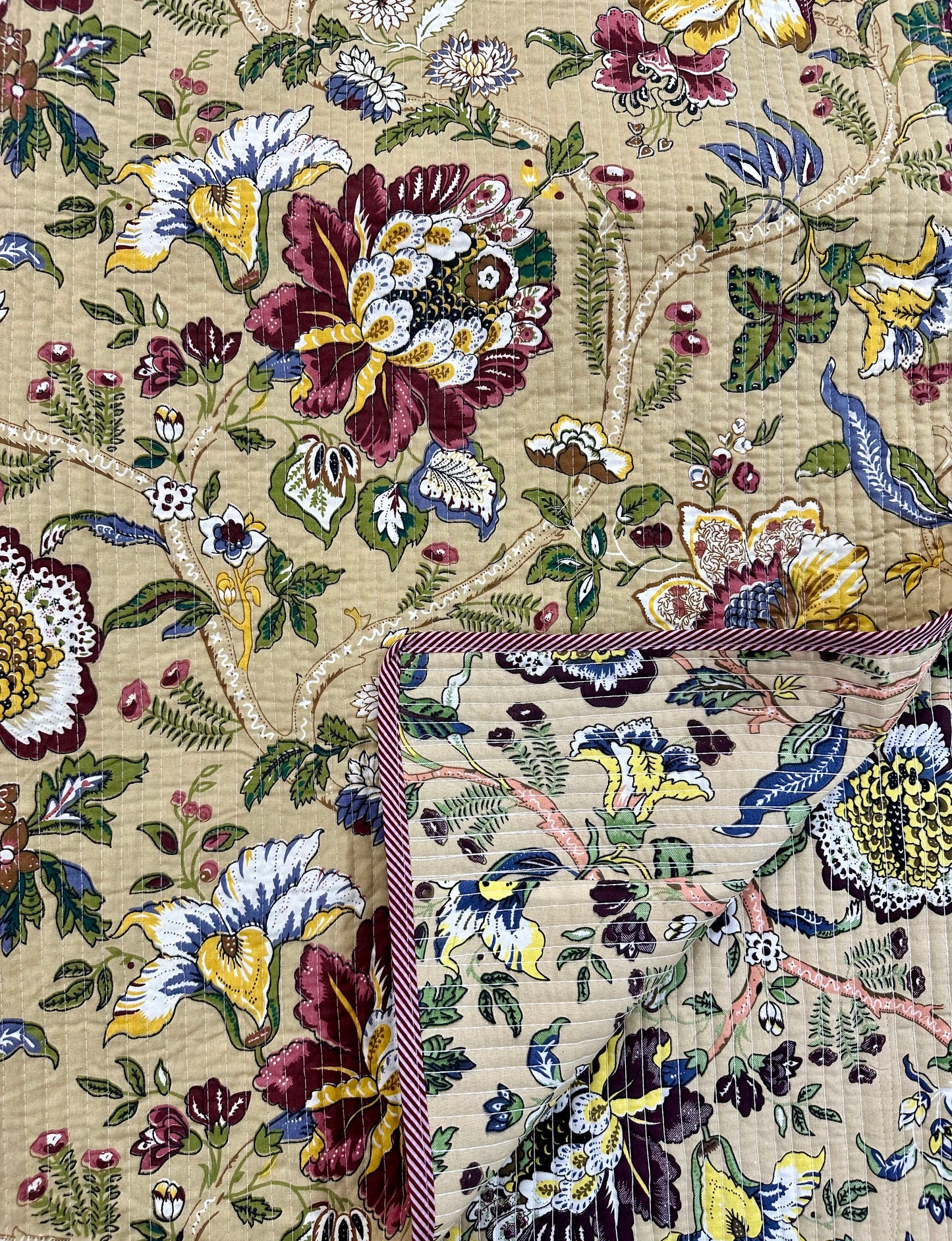 Azmat Cotton Quilted Bedspread (Reversible)