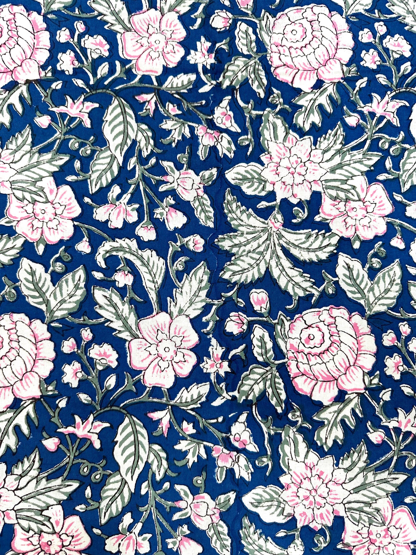 Nilaya Hand Block Print Cotton Bedsheet with Reversible Pillow Covers