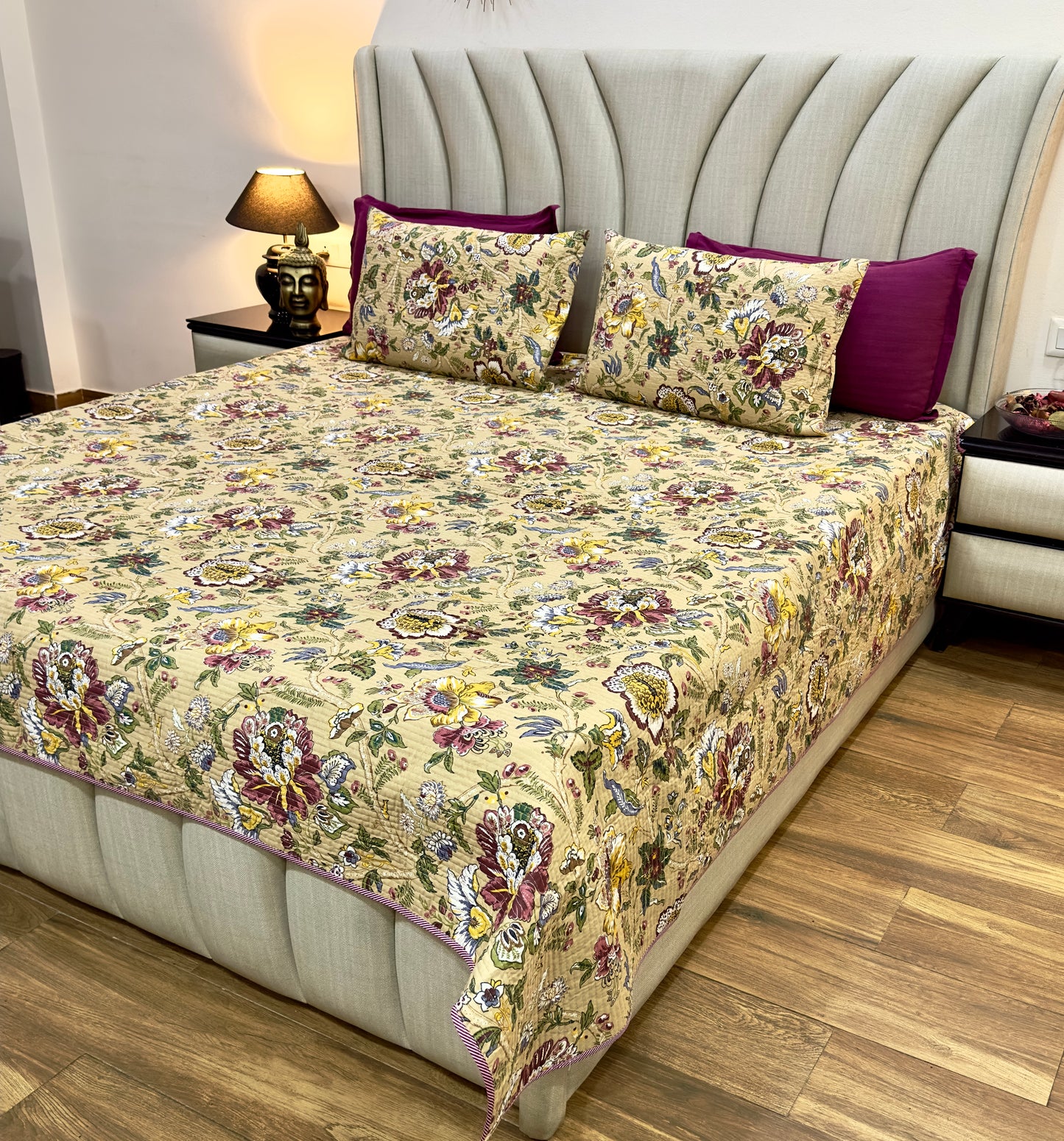 Azmat Cotton Quilted Bedspread (Reversible)