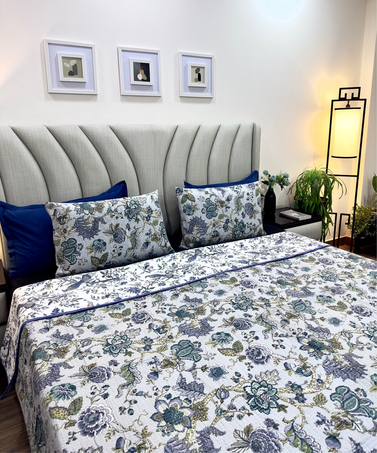 Jamaal Cotton Quilted Bedspread (Reversible)