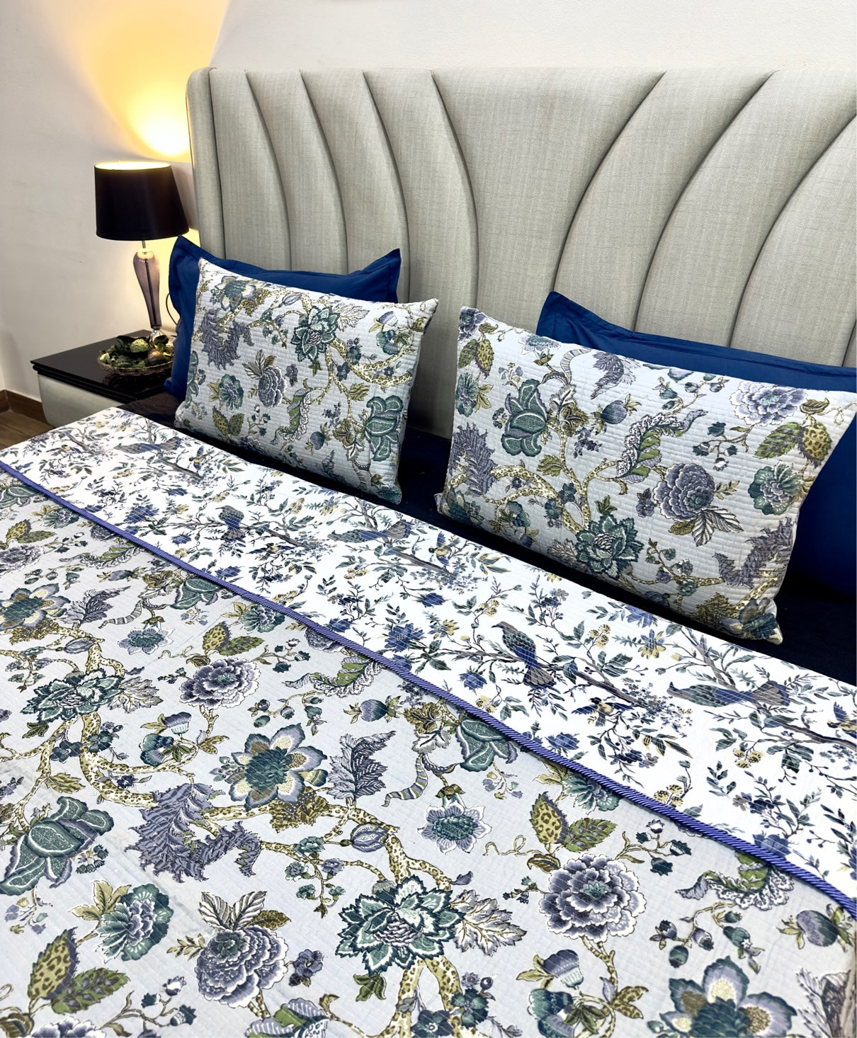 Jamaal Cotton Quilted Bedspread (Reversible)