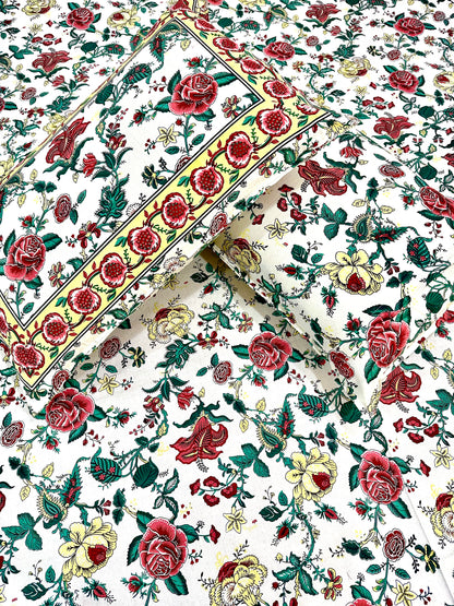 Najla Cotton Bedsheet with Pillow Covers