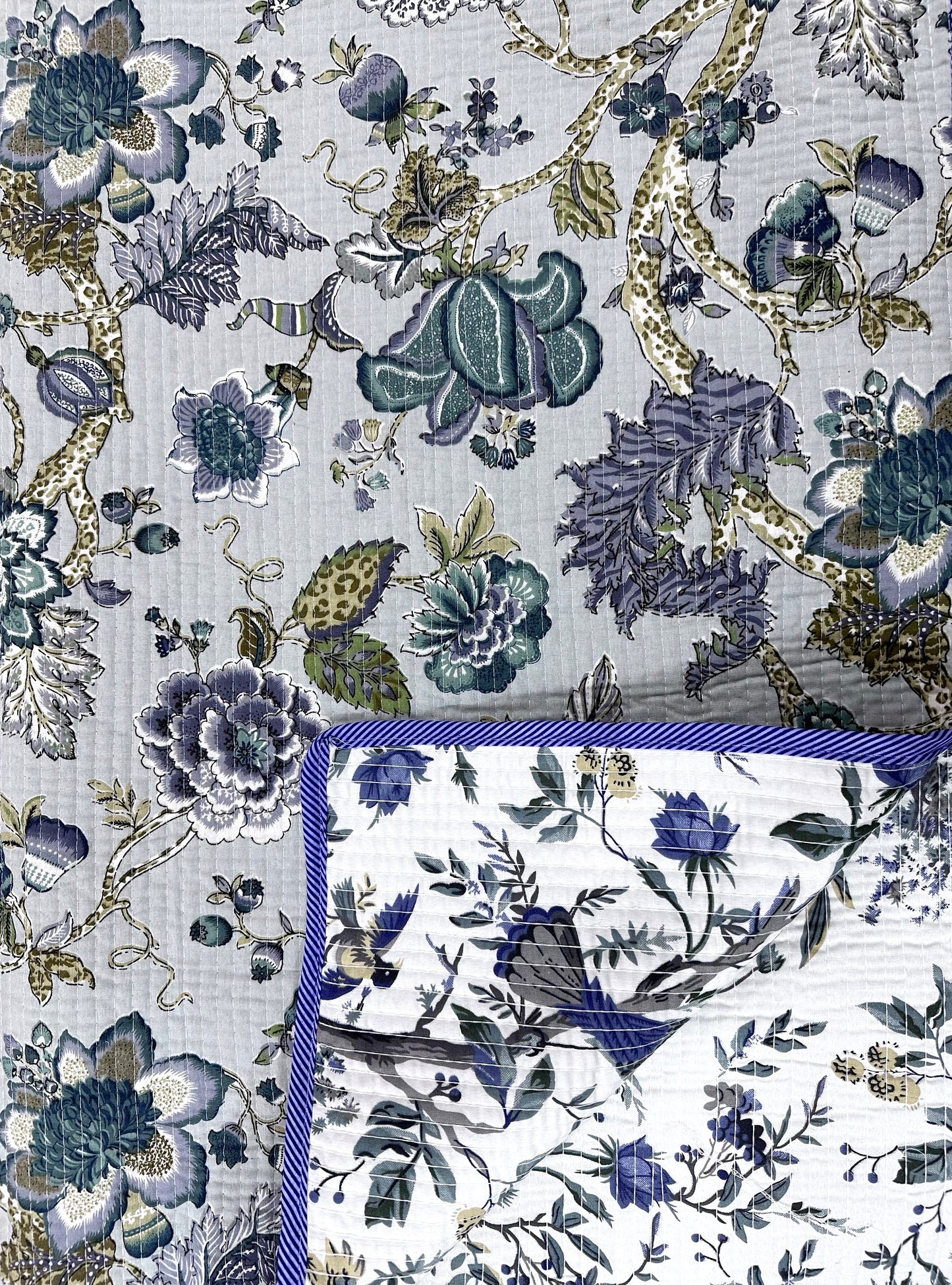 Jamaal Cotton Quilted Bedspread (Reversible)