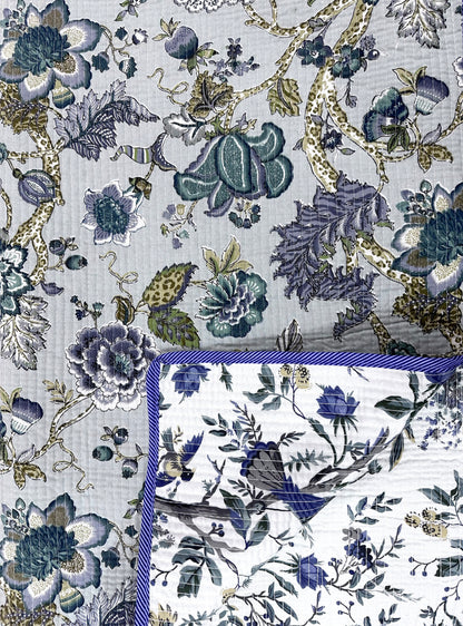 Jamaal Cotton Quilted Bedspread (Reversible)