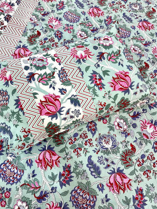Razaan Cotton Bedsheet with Pillow Covers