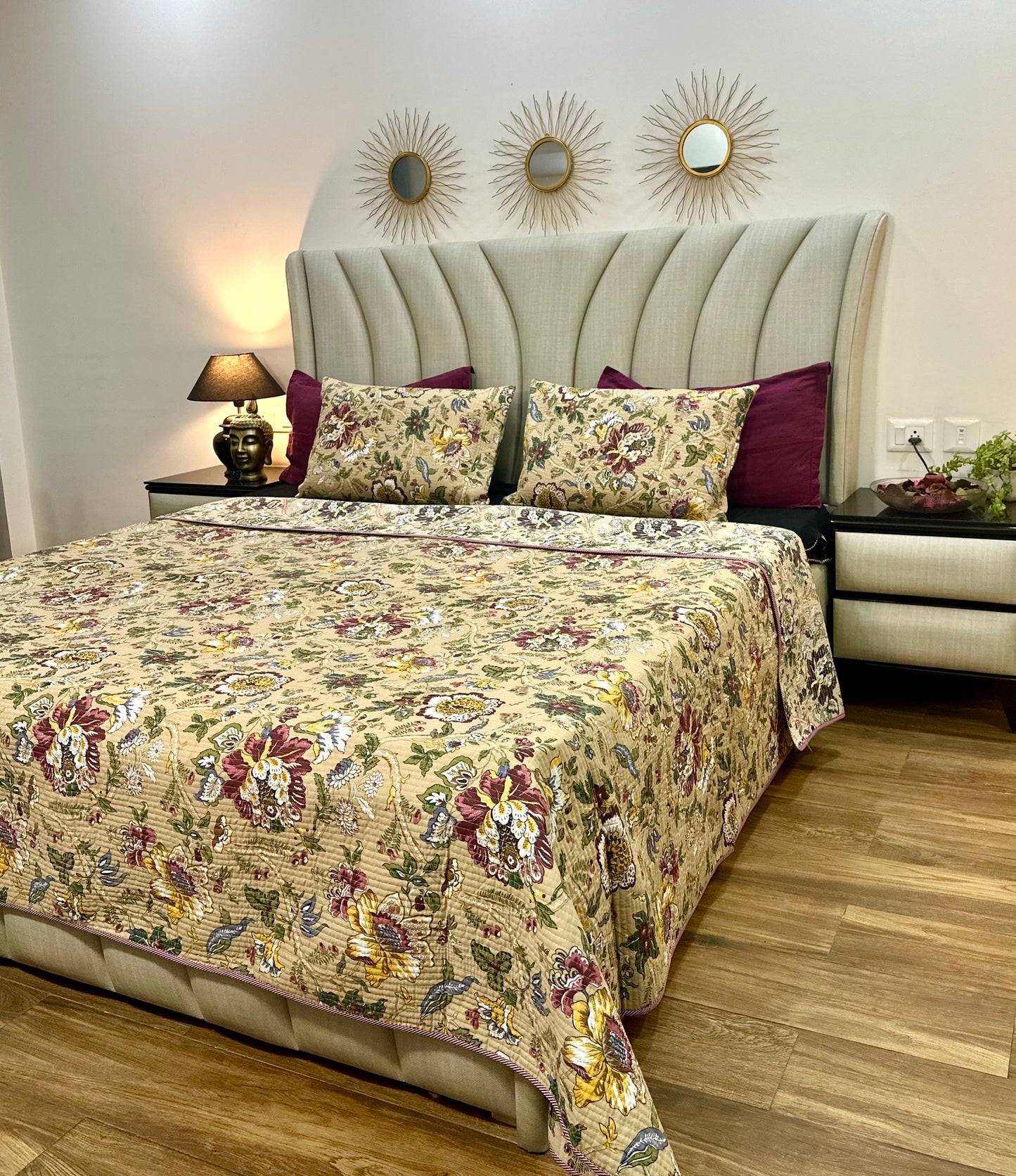 Azmat Cotton Quilted Bedspread (Reversible)