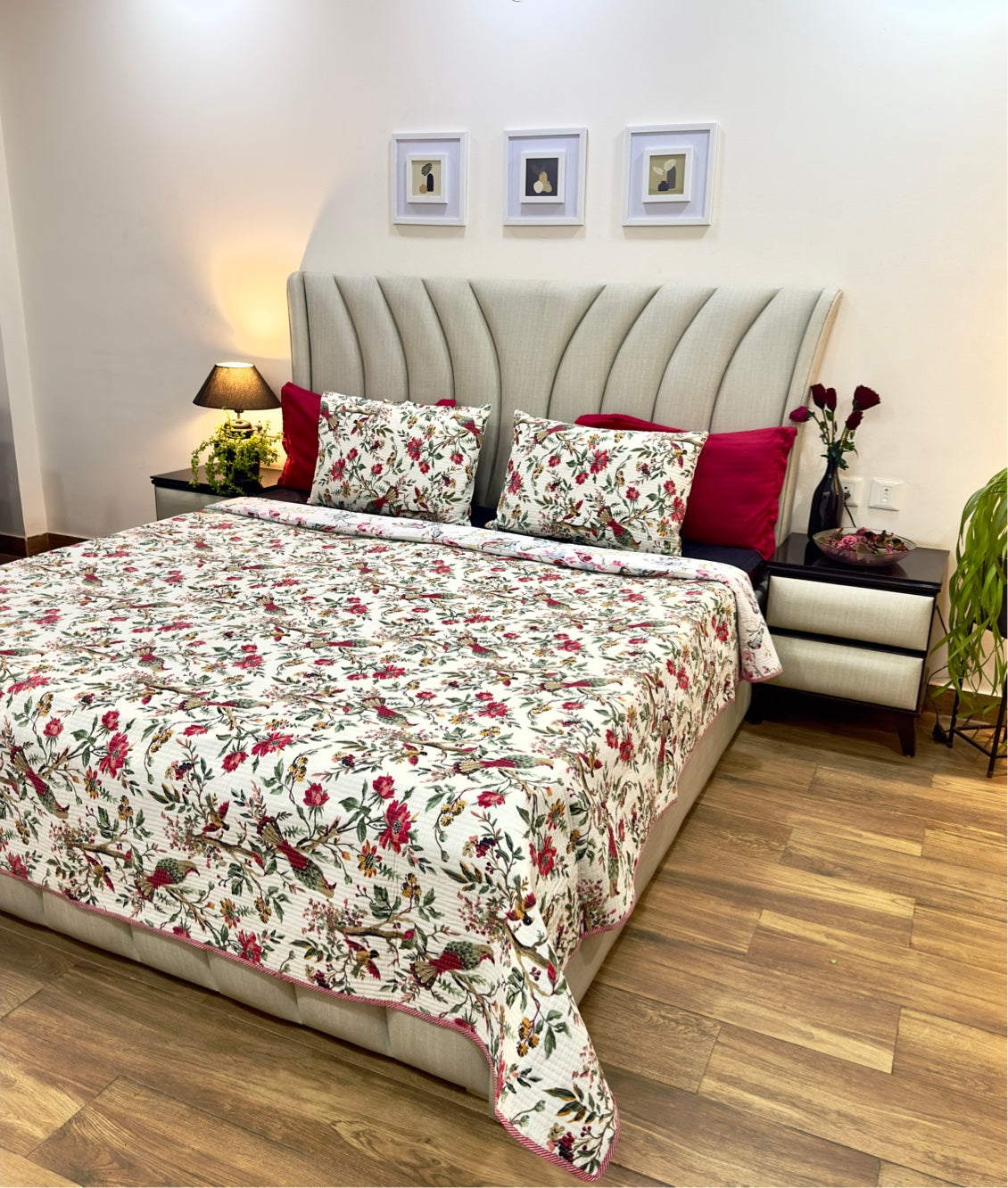 Noor Cotton Quilted Bedspread (Reversible)