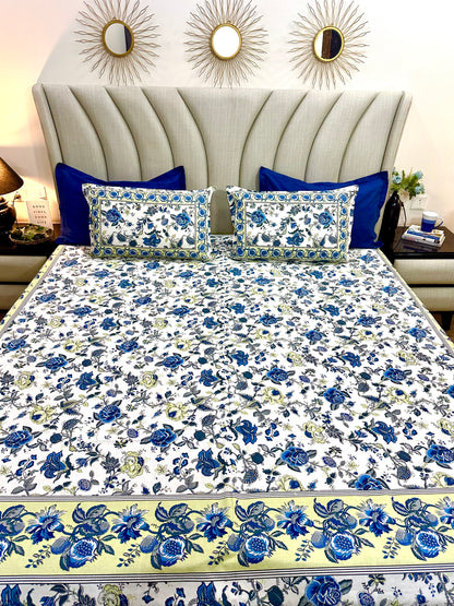 Amani Cotton Bedsheet with Pillow Covers