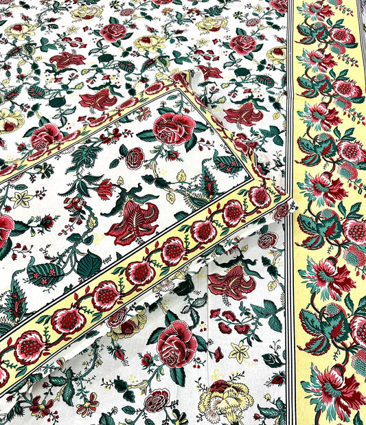 Najla Cotton Bedsheet with Pillow Covers