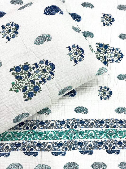 Anas Cotton Quilted Bedspread (Reversible)
