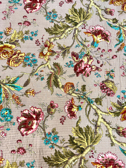 Naqoosh Cotton Quilted Bedspread (Reversible)