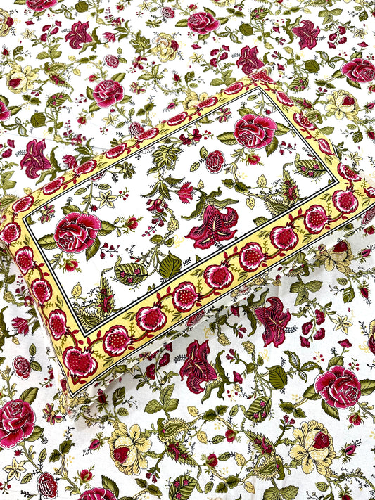 Mayasa Cotton Bedsheet with Pillow Covers