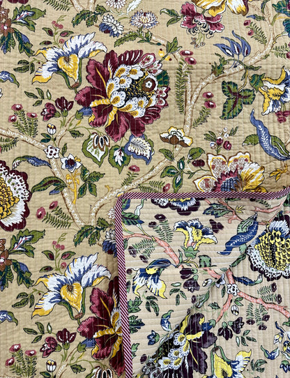Azmat Cotton Quilted Bedspread (Reversible)