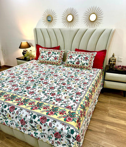 Najla Cotton Bedsheet with Pillow Covers