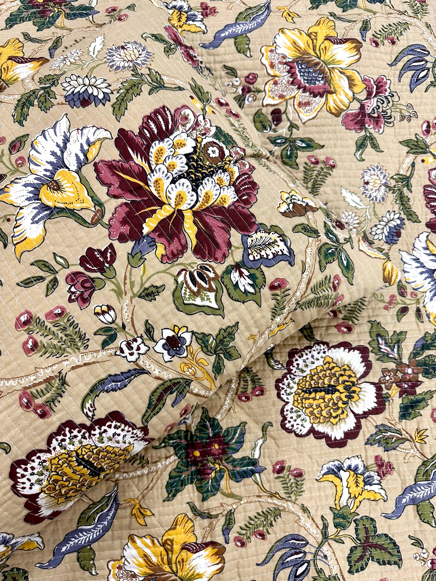 Azmat Cotton Quilted Bedspread (Reversible)