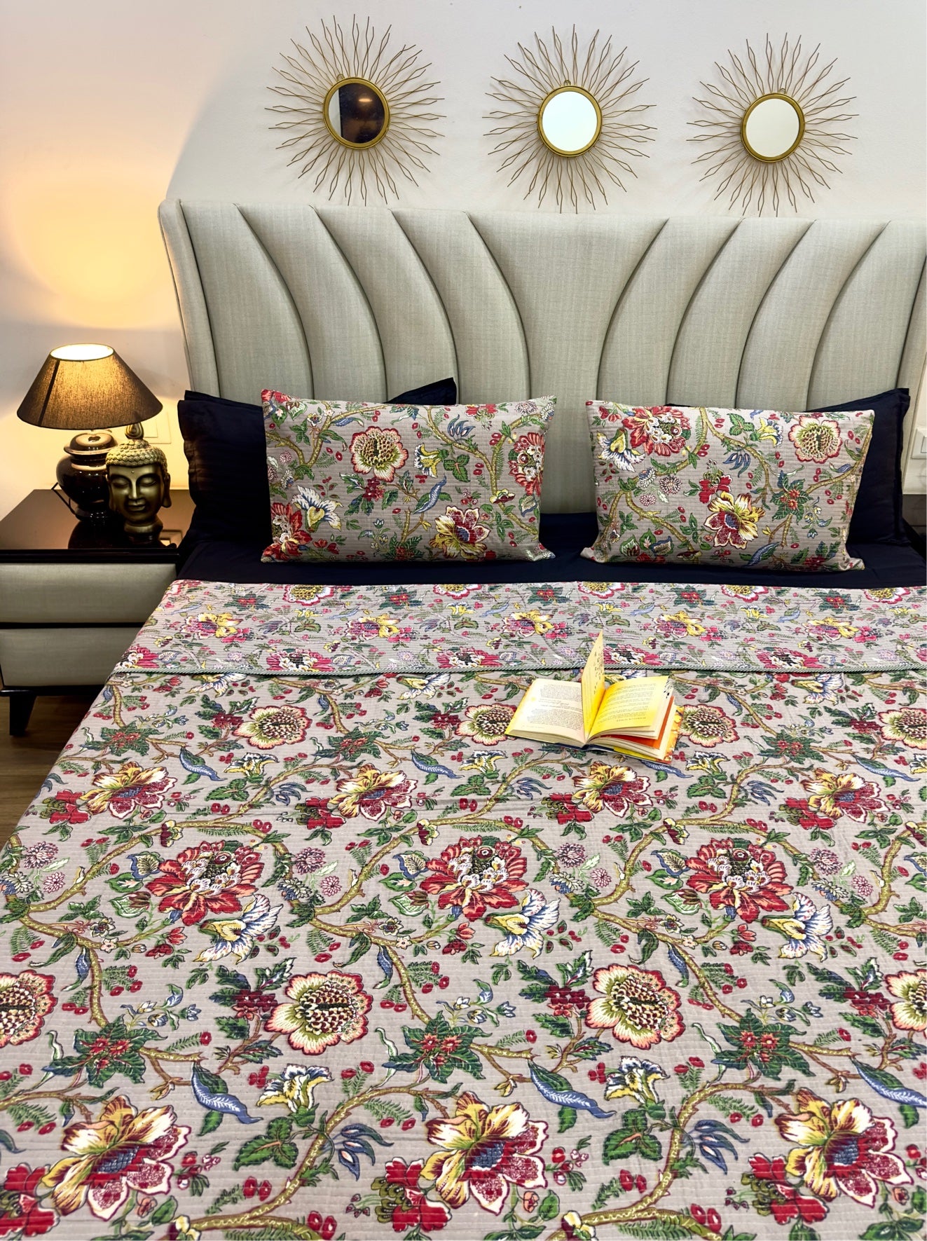 Dilkash Cotton Quilted Bedspread (Reversible)
