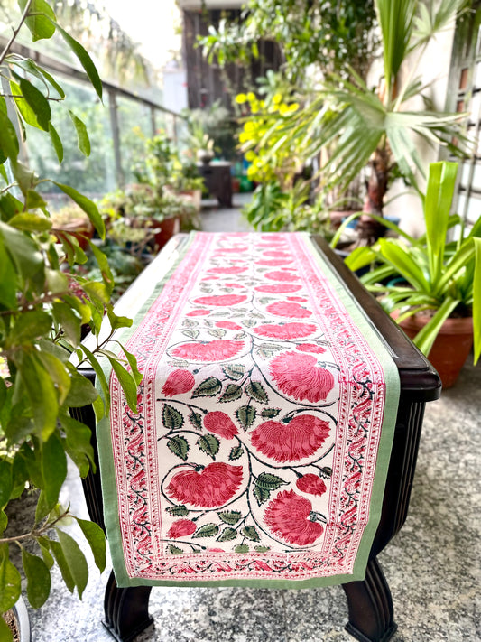 Madhubha Hand Block Print Table Runner